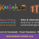 IDENTITE VISUELLE / Création du logotype, carte de visite, encart publicitaire et menus pour Kasbah Chwiter.